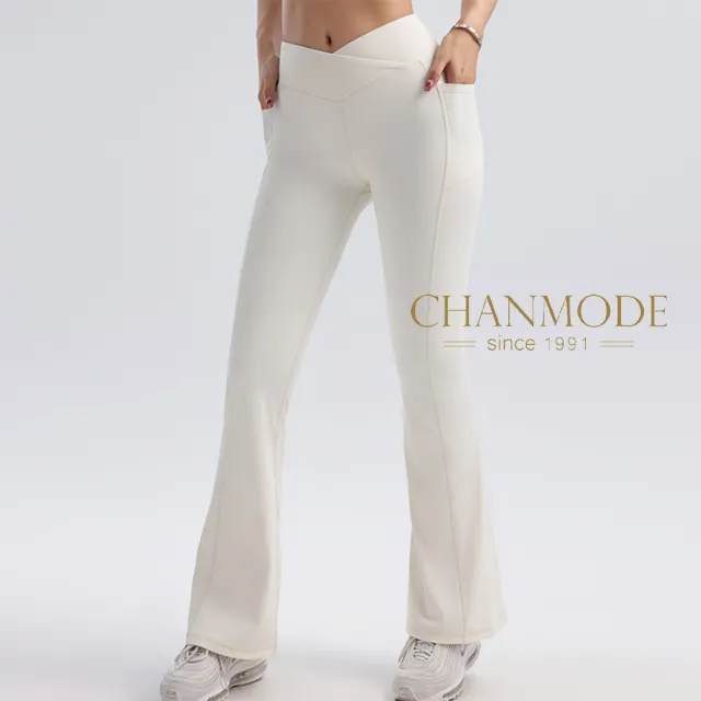 【CHANMODE 香茉】瑜珈收腰提臀修身喇叭褲