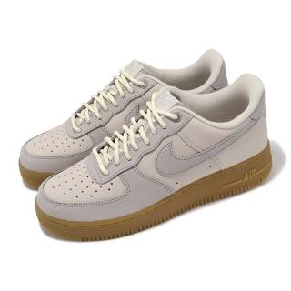 【NIKE 耐吉】休閒鞋 Air Force 1 07 WB 男鞋 女鞋 米白 棕 皮革 生膠底 AF1 經典 低筒(FD3365-001)