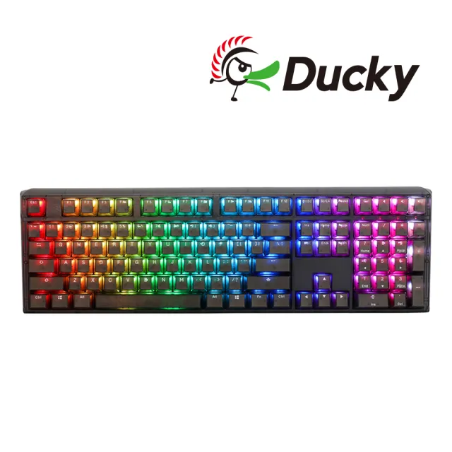 Ducky】One 3 DKON2108ST 100%RGB機械式鍵盤中文極光黑(銀軸/靜音紅軸