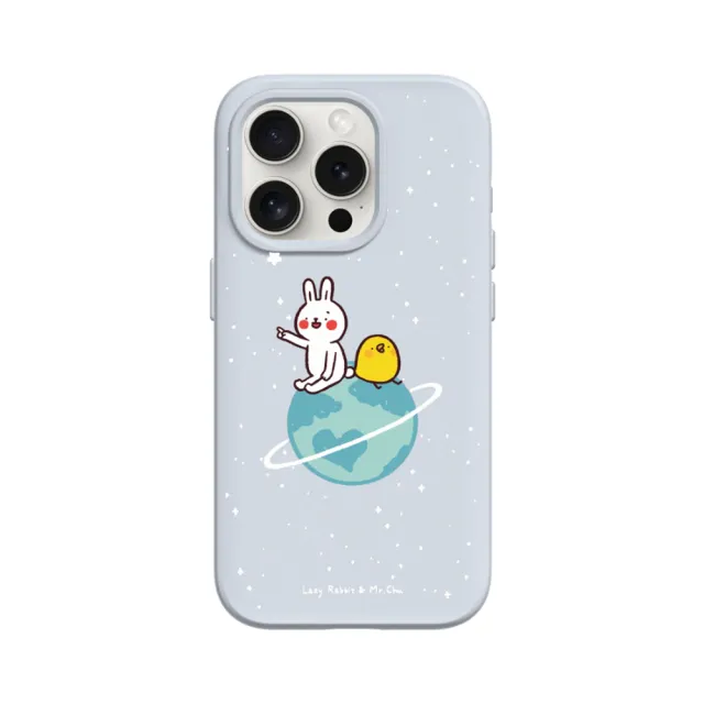 【RHINOSHIELD 犀牛盾】iPhone 11/Pro/Pro Max SolidSuit背蓋手機殼/小宇宙(懶散兔與啾先生)