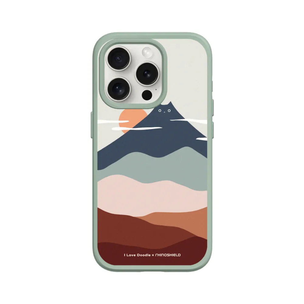 【RHINOSHIELD 犀牛盾】iPhone 11/Pro/Pro Max SolidSuit背蓋手機殼/貓咪山(I Love Doodle)