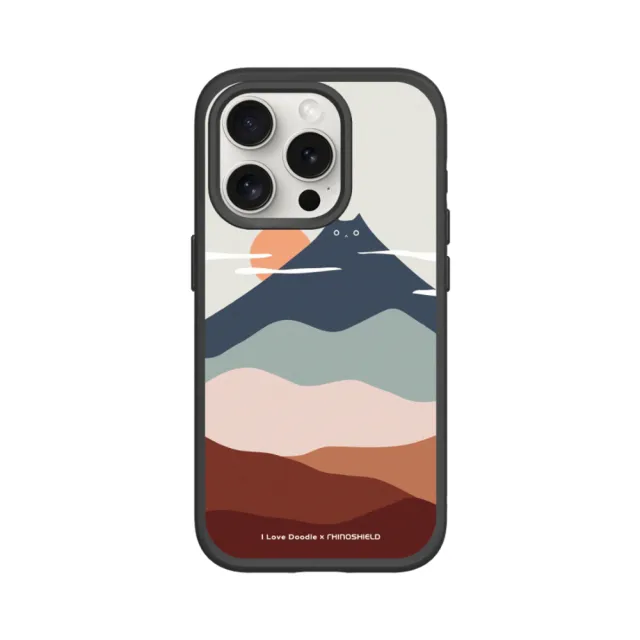 【RHINOSHIELD 犀牛盾】iPhone 11/Pro/Pro Max SolidSuit背蓋手機殼/貓咪山(I Love Doodle)