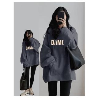 【SCL 南加州丹寧】朝氣戴蒙學院風連帽長袖毛衣上衣 XL-5XL