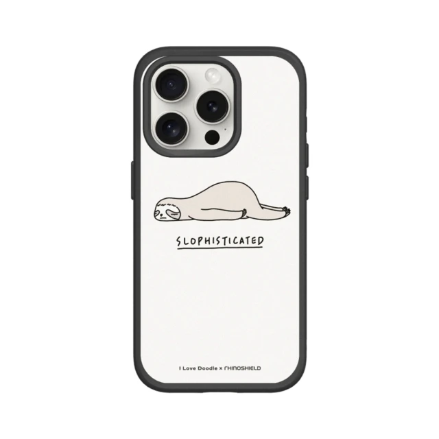 RHINOSHIELD 犀牛盾 iPhone 12 mini/Pro/Max SolidSuit背蓋手機殼/樹懶(I Love Doodle)