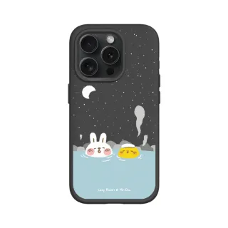 【RHINOSHIELD 犀牛盾】iPhone 12 mini/Pro/Max SolidSuit背蓋手機殼/泡溫泉(懶散兔與啾先生)