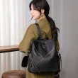 【MoonDy】包包 後背包 女生包包 高級感 軟皮包包 盾牌包包 真皮後背包 白色包包 黑色包包 2way包