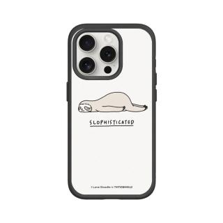 【RHINOSHIELD 犀牛盾】iPhone 14/Plus/Pro/Max SolidSuit背蓋手機殼/樹懶(I Love Doodle)
