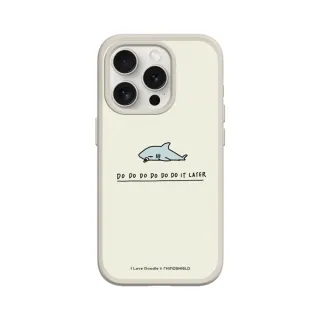 【RHINOSHIELD 犀牛盾】iPhone 14/Plus/Pro/Max SolidSuit背蓋手機殼/鯊魚(I Love Doodle)