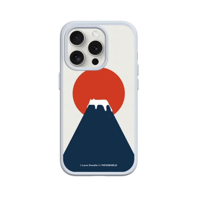 【RHINOSHIELD 犀牛盾】iPhone 13 mini/Pro/Max SolidSuit背蓋手機殼/富士山(I Love Doodle)