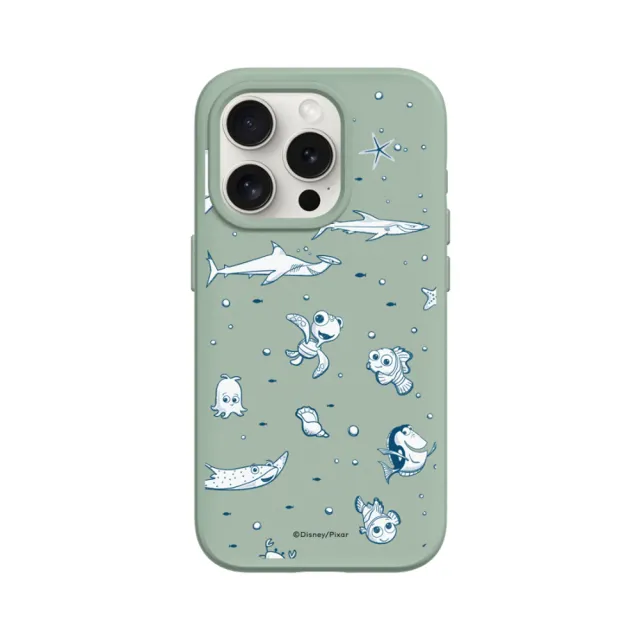 【RHINOSHIELD 犀牛盾】iPhone 13 mini/Pro/Max SolidSuit背蓋手機殼/海底總動員-海底世界(迪士尼)
