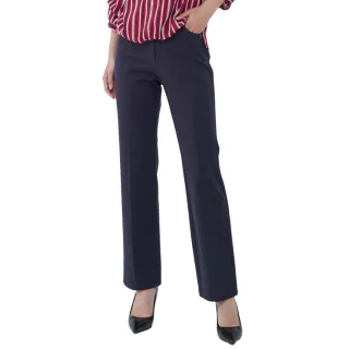 【ILEY 伊蕾】女神直腿羅馬布小喇叭寬褲(三色；M-2L；1233016545)