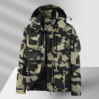 【巴黎精品】現貨+預購 連帽外套休閒夾克(迷彩個性有型連帽男外套5色a1du50)