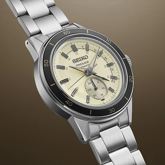 SEIKO 精工SEIKO 精工 PRESAGE系列 Style60’s 復古風 動力儲存顯示 機械腕錶(SSA447J1/4R57-00T0S)