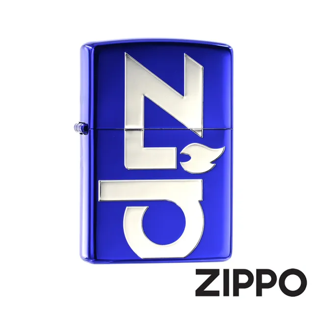 【Zippo】經典標誌-寶藍銀防風打火機(美國防風打火機)