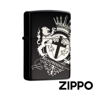 【Zippo】皇冠獅鷲-銀-防風打火機(美國防風打火機)