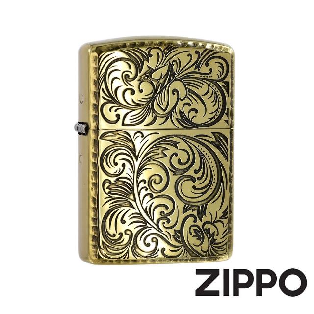【Zippo】尊爵唐草金-加厚版-防風打火機(美國防風打火機)