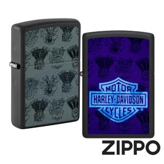 【Zippo】Harley-Davidson引擎圖案-螢光-防風打火機(美國防風打火機)