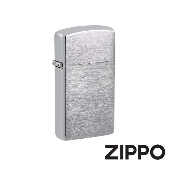 【Zippo】窄版經典拉絲防風打火機(美國防風打火機)