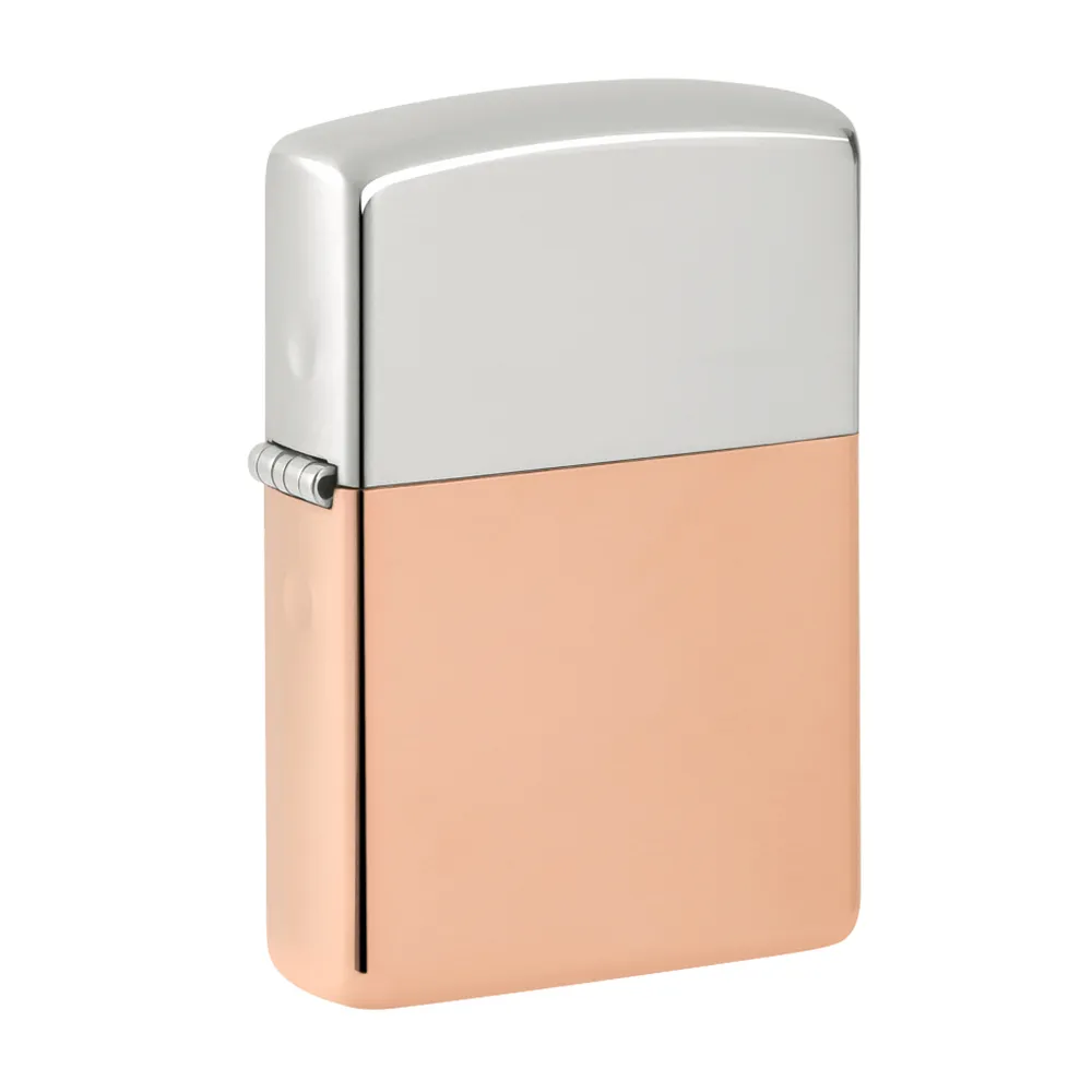 【Zippo】純銀純銅雙金屬防風打火機(美國防風打火機)