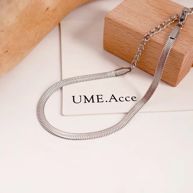 【UME.Acce】基本款鈦鋼蛇骨手鍊(鈦鋼 鈦鋼手鍊 基本款 基本款手鍊 蛇骨練 蛇骨手鍊)