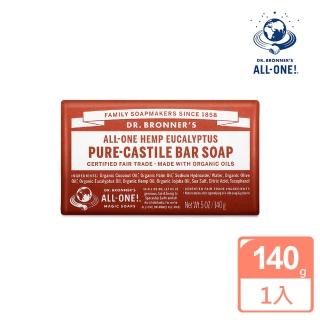 買1送1【Dr.Bronner’s 布朗博士】尤加利潔顏皂140g