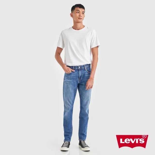 【LEVIS 官方旗艦】男 上寬下窄 512低腰修身窄管牛仔褲/精工淺藍刷色水洗/彈性布料 人氣新品 28833-1155