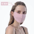 【NicoFun 愛定做】涼感冰絲透氣口罩2入 加強護眼角 防曬 透氣口罩 布口罩(涼感科技 抗紫外線 可水洗)