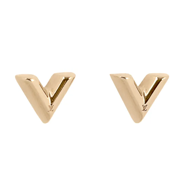 【Louis Vuitton 路易威登】Essential V 經典標誌針式耳環(M68153)