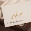 【UME.Acce】999純銀小鑽短針耳棒耳環(S999純銀 純銀 純銀耳環 耳骨釘 小鑽耳環 通體純銀)