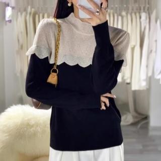 【ONEY 歐妮】★長袖公主袖拼接造型上衣(女裝)