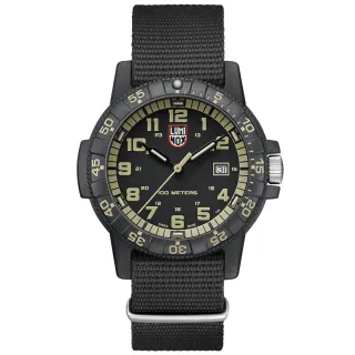 【LUMINOX 雷明時】SEA TURTLE 0320海龜系列腕錶 瑞士錶(卡其/44mm)