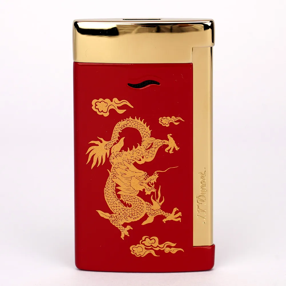 S.T. Dupont ライター 赤　都彭 S.T.Dupont 都彭】龍年大中華地區限定Slim 7 臻薄防風打火機過年送禮