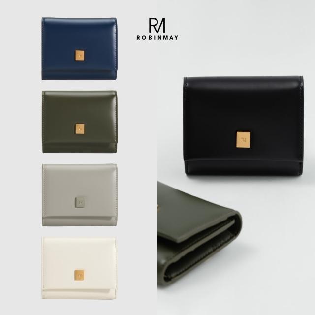 【ROBINMAY】荷絲真皮短夾(壓扣封口/多色任選)
