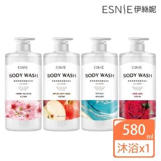 【ESNIE 伊絲妮】水光潤膚胺基酸香水沐浴乳580ml-任選組(胺基酸、保濕、水嫩肌)