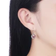 【925 STARS】純銀925耳環 美鑽耳環/純銀925閃耀立體方晶美鑽幾何造型耳環(2色任選)