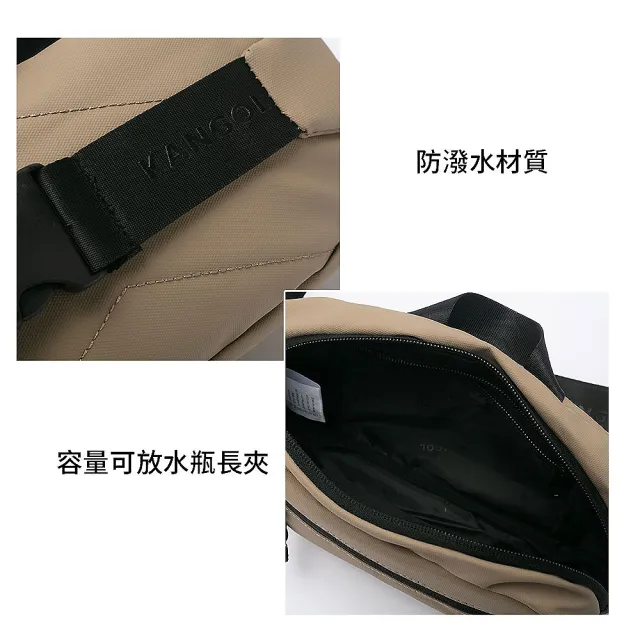 【KANGOL】袋鼠 經典LOGO胸包 運動包 防潑水(62255780)