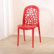 【KEYWAY 聯府】休閒椅（3入）靠背椅塑膠椅子X3281