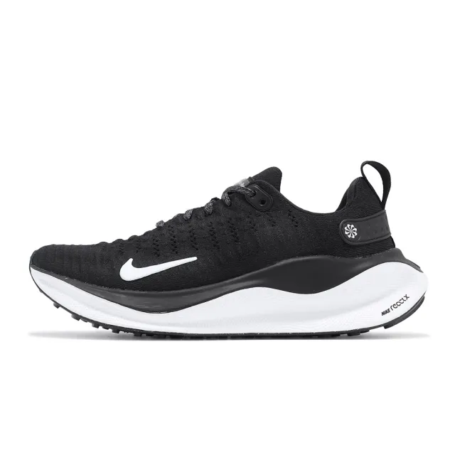 【NIKE 耐吉】慢跑鞋 Wmns ReactX Infinity Run 4 女鞋 黑 白 緩震 運動鞋(DR2670-001)