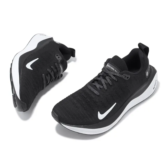 【NIKE 耐吉】慢跑鞋 Wmns ReactX Infinity Run 4 女鞋 黑 白 緩震 運動鞋(DR2670-001)