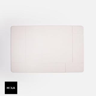 【HOLA】伊登珪藻土雕刻踏墊39x60cm 線條白