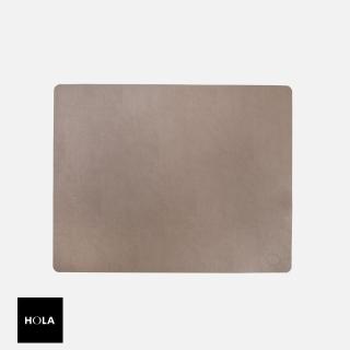 【HOLA】LIND DNA Serene皮革方型餐墊 淺棕