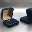 【AndyBella】寶石藍珠寶盒(戒指盒; 對戒盒)