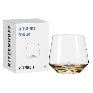 【RITZENHOFF】Deep Spirits/ 深靈系列威士忌酒杯-環底鑽石(德國製造/無鉛水晶玻璃)