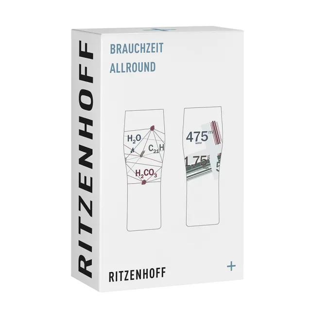 【RITZENHOFF】傳承時光系列/德式啤酒對杯組-醇韻佳釀(德國製造/無鉛水晶玻璃)