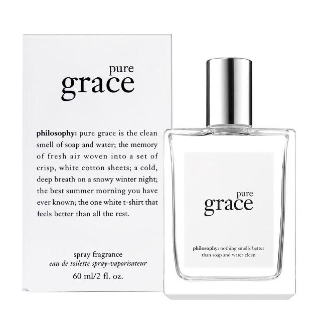 【philosophy 肌膚哲理】Pure Grace 純淨優雅女性淡香水 60ml(專櫃公司貨)