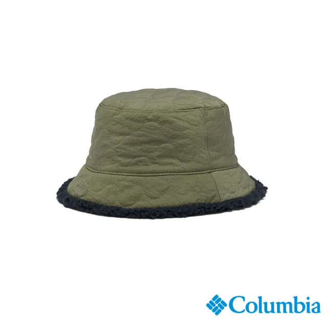 【Columbia 哥倫比亞 官方旗艦】中性-Winter Pass™雙面刷毛漁夫帽-軍綠(UCU36020AG/HF)