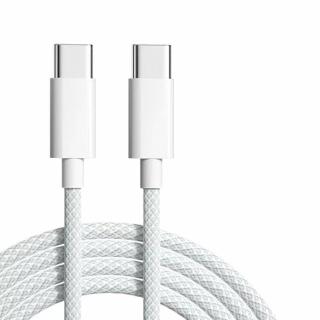 【小玉貼膜】60WTYPE-C介面快充線編織線(適用蘋果iPhone15雙TYPE-C傳輸線數據線充電線傳輸適用三星安卓)