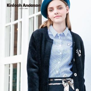 【Kinloch Anderson】壓痕貼布設計長袖襯衫 金安德森女裝(KA0961012)