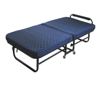 【藍色的熊】3尺加大、加高二折床(單人床 折疊床 看護床 外傭床 沙發椅 沙發床 鐵床 海棉床)