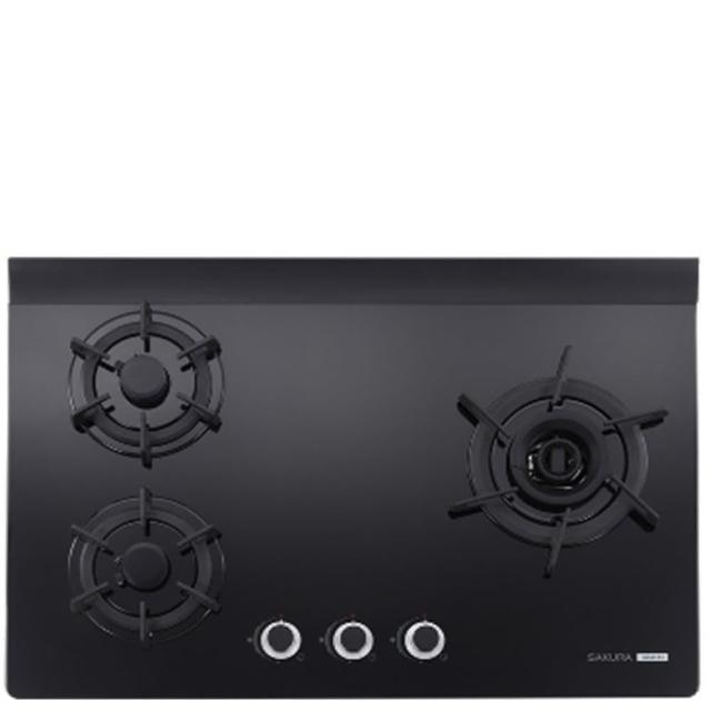 【SAKURA 櫻花】三口檯面爐G2932AG瓦斯爐NG1/LPG(G-2932AGB基本安裝)